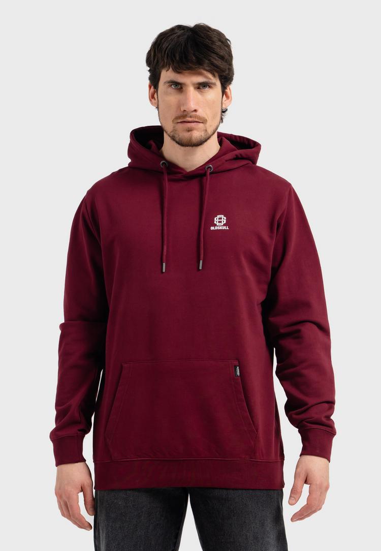 OLDSKULL OLDSKULL Basic Oldskull 25 Logo Hoodie - Burgundy - 0 | SportScheck