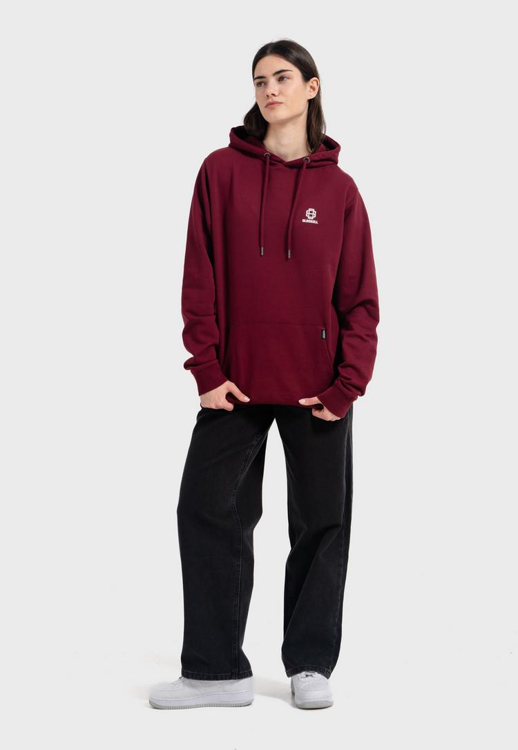 OLDSKULL OLDSKULL Basic Oldskull 25 Logo Hoodie - Burgundy - 3 | SportScheck