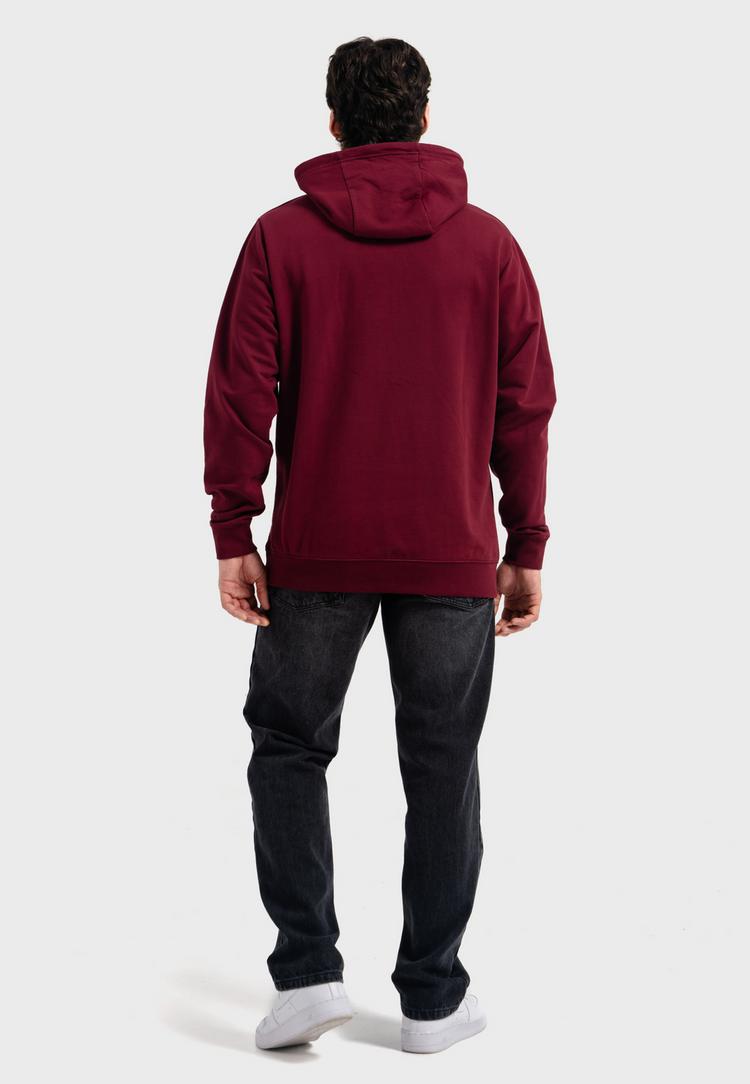 OLDSKULL OLDSKULL Basic Oldskull 25 Logo Hoodie - Burgundy - 4 | SportScheck