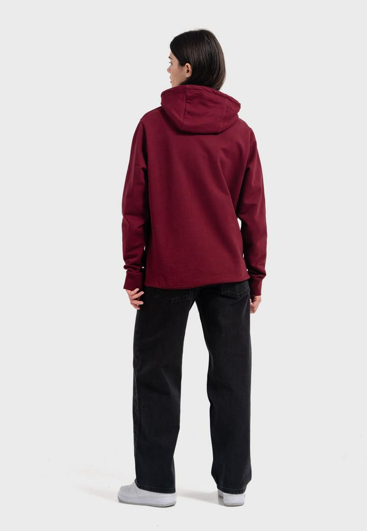 OLDSKULL OLDSKULL Basic Oldskull 25 Logo Hoodie - Burgundy - 5 | SportScheck