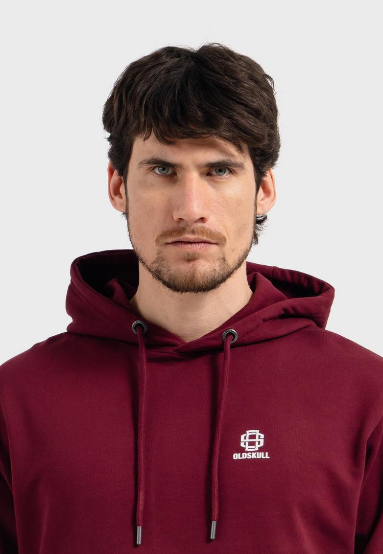 OLDSKULL OLDSKULL Basic Oldskull 25 Logo Hoodie - Burgundy - 1 | SportScheck