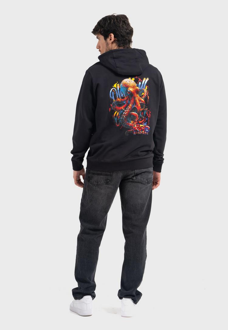 OLDSKULL OLDSKULL Wrldvibe Tentacle Spectacle Logo Graphic Hoodie Herren - Black - 1 | SportScheck