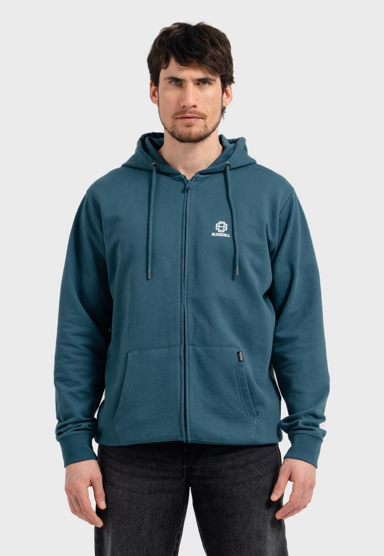OLDSKULL OLDSKULL Basic Oldskull 25 Logo Sweatjacke - Dark Green - 0 | SportScheck