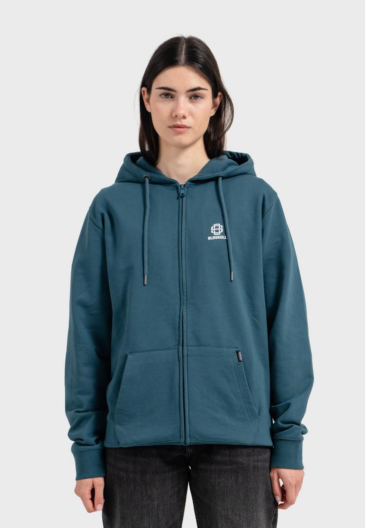 OLDSKULL OLDSKULL Basic Oldskull 25 Logo Sweatjacke - Dark Green - 2 | SportScheck