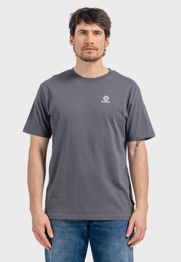 OLDSKULL OLDSKULL Basic Oldskull 25 Logo T-Shirt Herren - Dark Grey - 1 | SportScheck