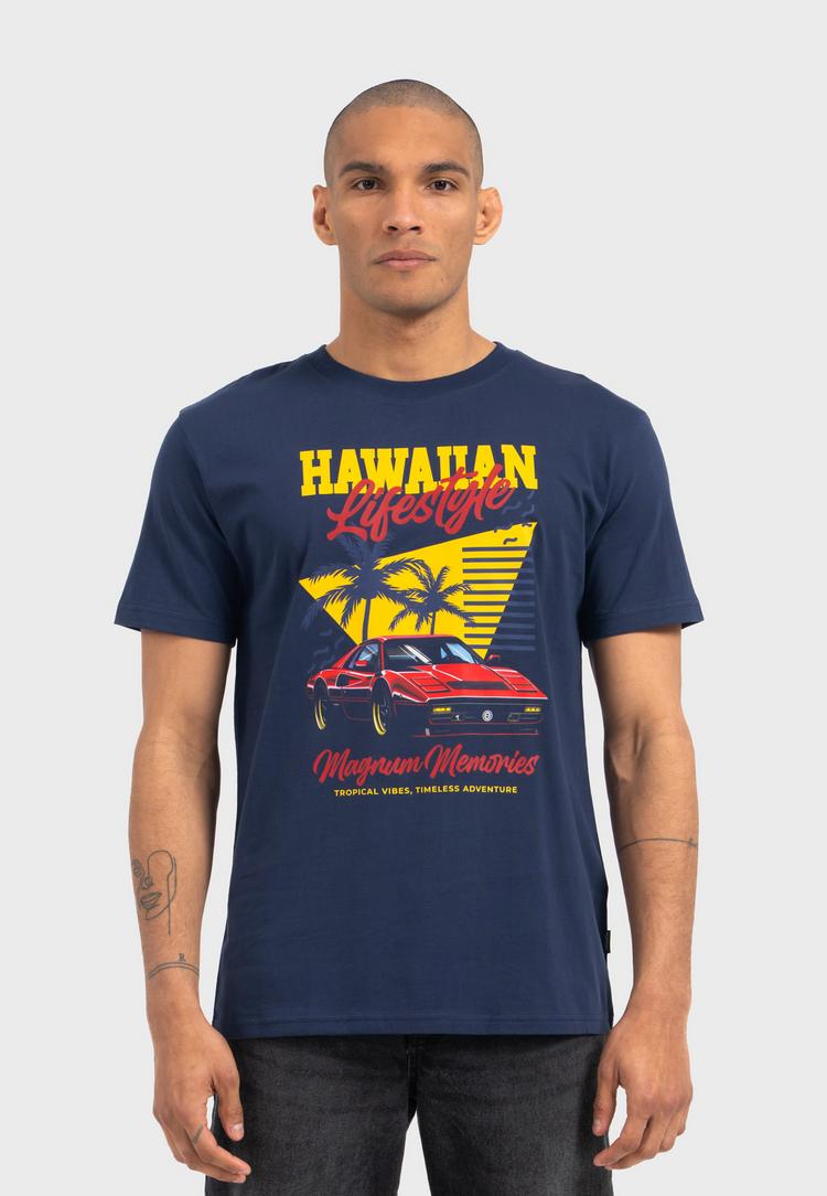 OLDSKULL OLDSKULL Wrldvibe Aloha Legend Graphic Printshirt Herren - Navy Blue - 0 | SportScheck