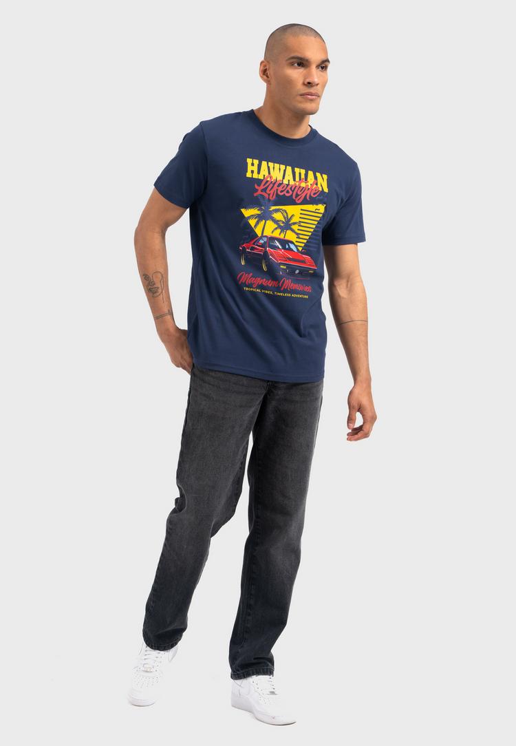 OLDSKULL OLDSKULL Wrldvibe Aloha Legend Graphic Printshirt Herren - Navy Blue - 1 | SportScheck