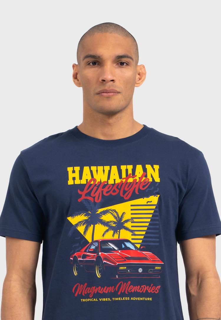 OLDSKULL OLDSKULL Wrldvibe Aloha Legend Graphic Printshirt Herren - Navy Blue - 0 | SportScheck