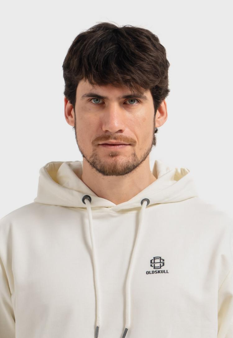 OLDSKULL OLDSKULL Basic Oldskull 25 Logo Hoodie - Off White - 0 | SportScheck