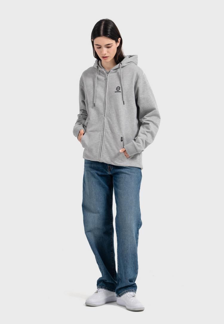 OLDSKULL OLDSKULL Basic Oldskull 25 Logo Sweatjacke - Heather Grey - 3 | SportScheck