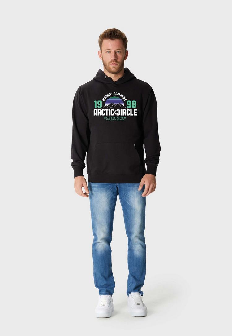 OLDSKULL OLDSKULL Wrldvibe Aurora Mountain Quest Graphic Hoodie Herren - Black - 1 | SportScheck