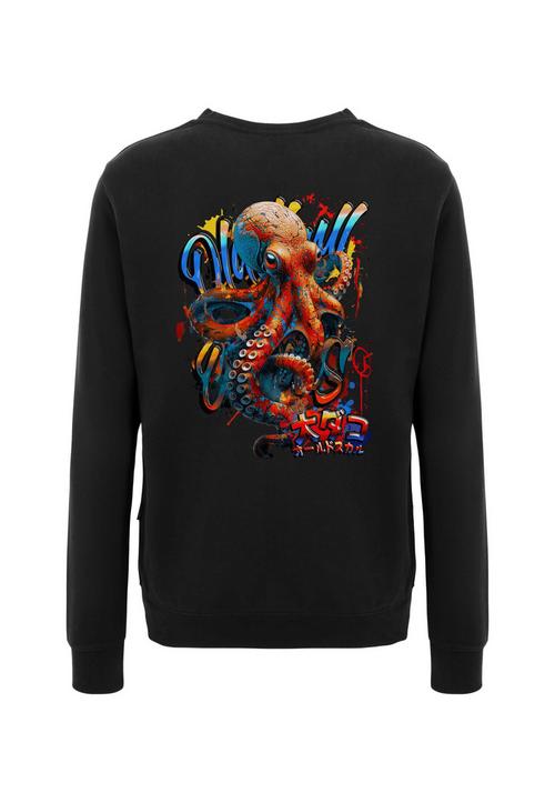 OLDSKULL Wrldvibe Tentacle Spectacle Logo Graphic Sweatshirt Herren