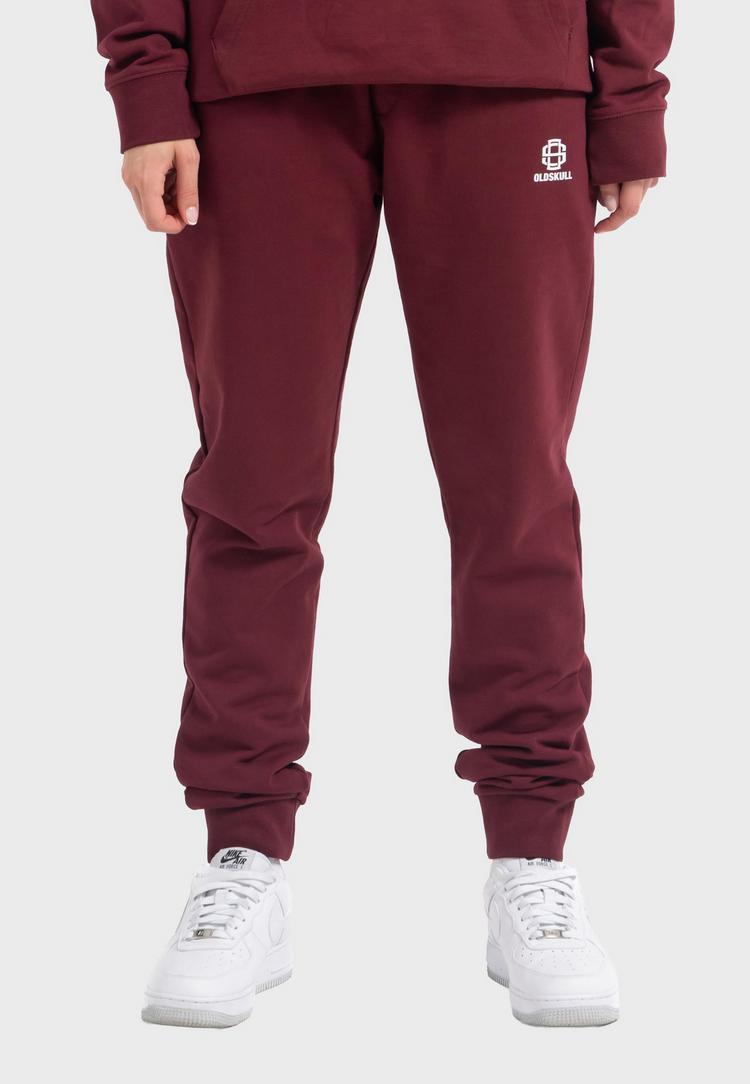 OLDSKULL OLDSKULL Basic Oldskull 25 Logo Trainingshose - Burgundy - 2 | SportScheck