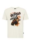 OLDSKULL Japanese Samurai Warrior Graphic Printshirt Herren - Off White