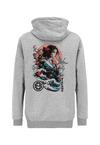 OLDSKULL Asian Blossom Queen Logo Graphic Hoodie Herren - Heather Grey