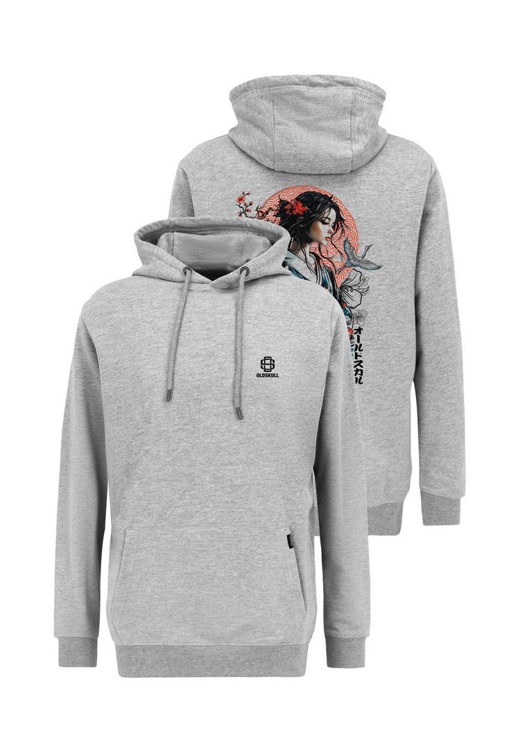 OLDSKULL OLDSKULL Asian Blossom Queen Logo Graphic Hoodie Herren - Heather Grey - 0 | SportScheck