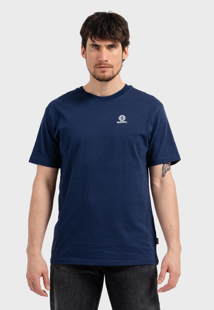 OLDSKULL OLDSKULL Basic Oldskull 25 Logo T-Shirt Herren - Navy Blue - 0 | SportScheck