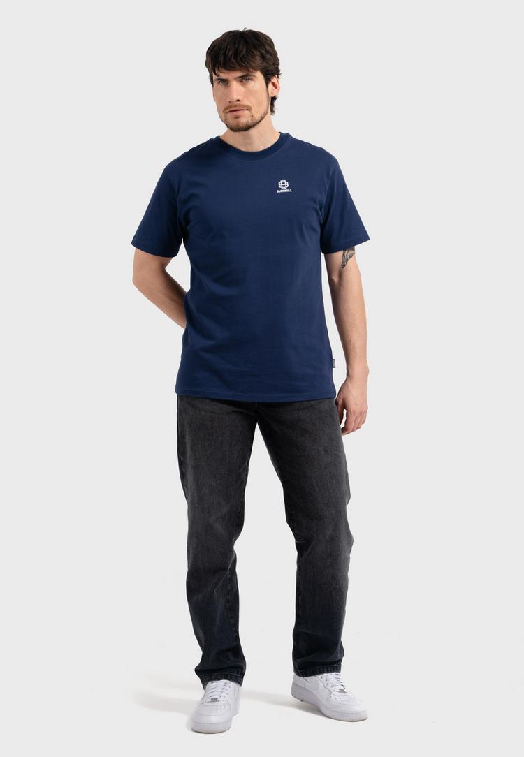 OLDSKULL OLDSKULL Basic Oldskull 25 Logo T-Shirt Herren - Navy Blue - 1 | SportScheck