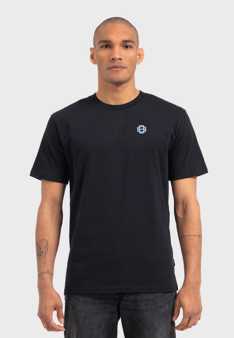 OLDSKULL OLDSKULL Retro Pixel Wave Logo Graphic Printshirt Herren - Black - 2 | SportScheck