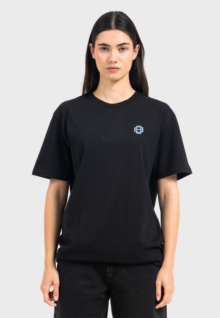 OLDSKULL OLDSKULL Retro Pixel Wave Logo Graphic Printshirt Herren - Black - 4 | SportScheck