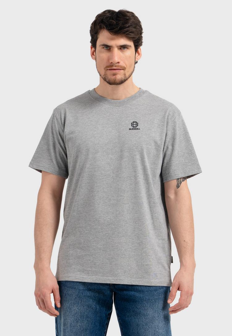 OLDSKULL OLDSKULL Basic Oldskull 25 Logo T-Shirt Herren - Heather Grey - 0 | SportScheck