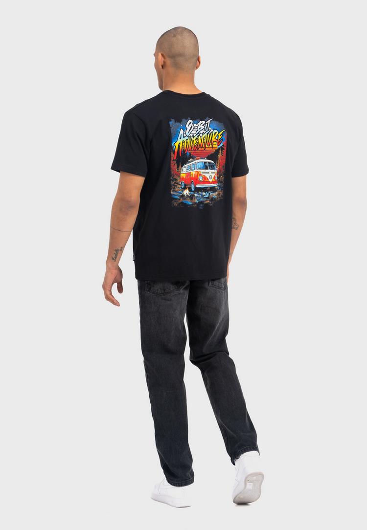 OLDSKULL OLDSKULL Retro Roadtrip Logo Graphic Printshirt - Black - 0 | SportScheck