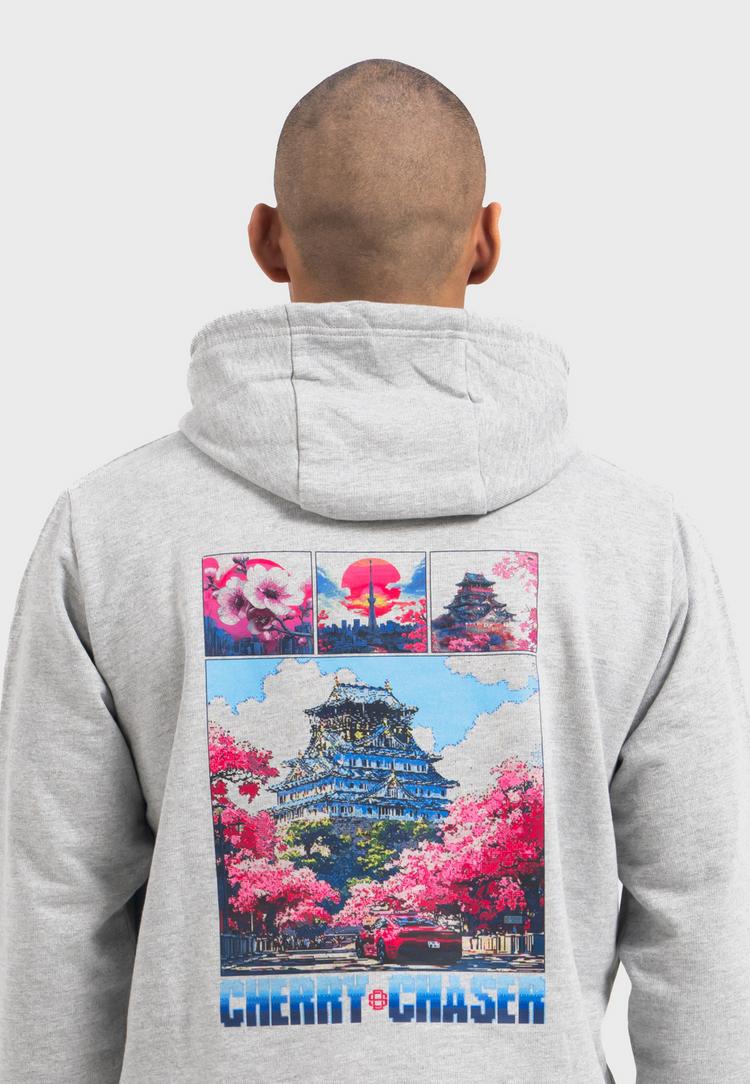 OLDSKULL OLDSKULL Retro Cherry Chaser Logo Graphic Hoodie - Heather Grey - 0 | SportScheck