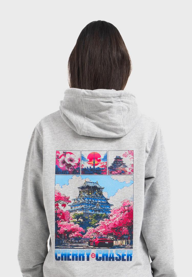 OLDSKULL OLDSKULL Retro Cherry Chaser Logo Graphic Hoodie - Heather Grey - 1 | SportScheck