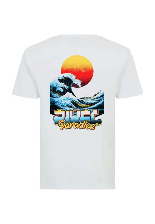 OLDSKULL Retro Pixel Wave Logo Graphic Printshirt Herren