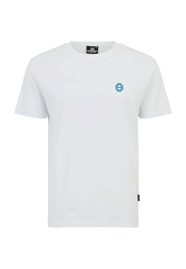OLDSKULL OLDSKULL Retro Pixel Wave Logo Graphic Printshirt Herren - White - 0 | SportScheck
