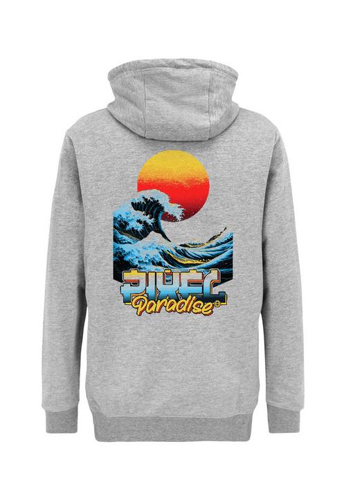 OLDSKULL Retro Pixel Wave Logo Graphic Hoodie
