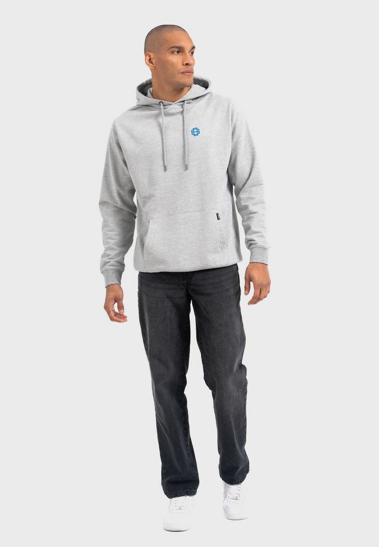 OLDSKULL OLDSKULL Retro Pixel Wave Logo Graphic Hoodie - Heather Grey - 3 | SportScheck
