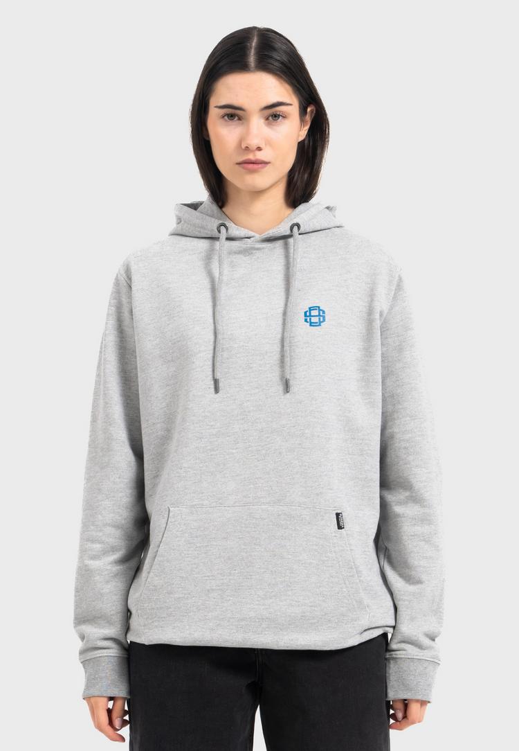 OLDSKULL OLDSKULL Retro Pixel Wave Logo Graphic Hoodie - Heather Grey - 4 | SportScheck