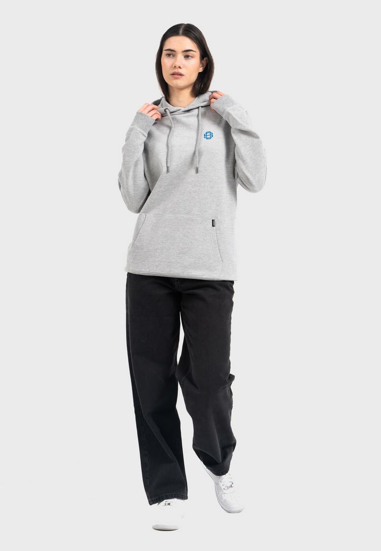 OLDSKULL OLDSKULL Retro Pixel Wave Logo Graphic Hoodie - Heather Grey - 5 | SportScheck