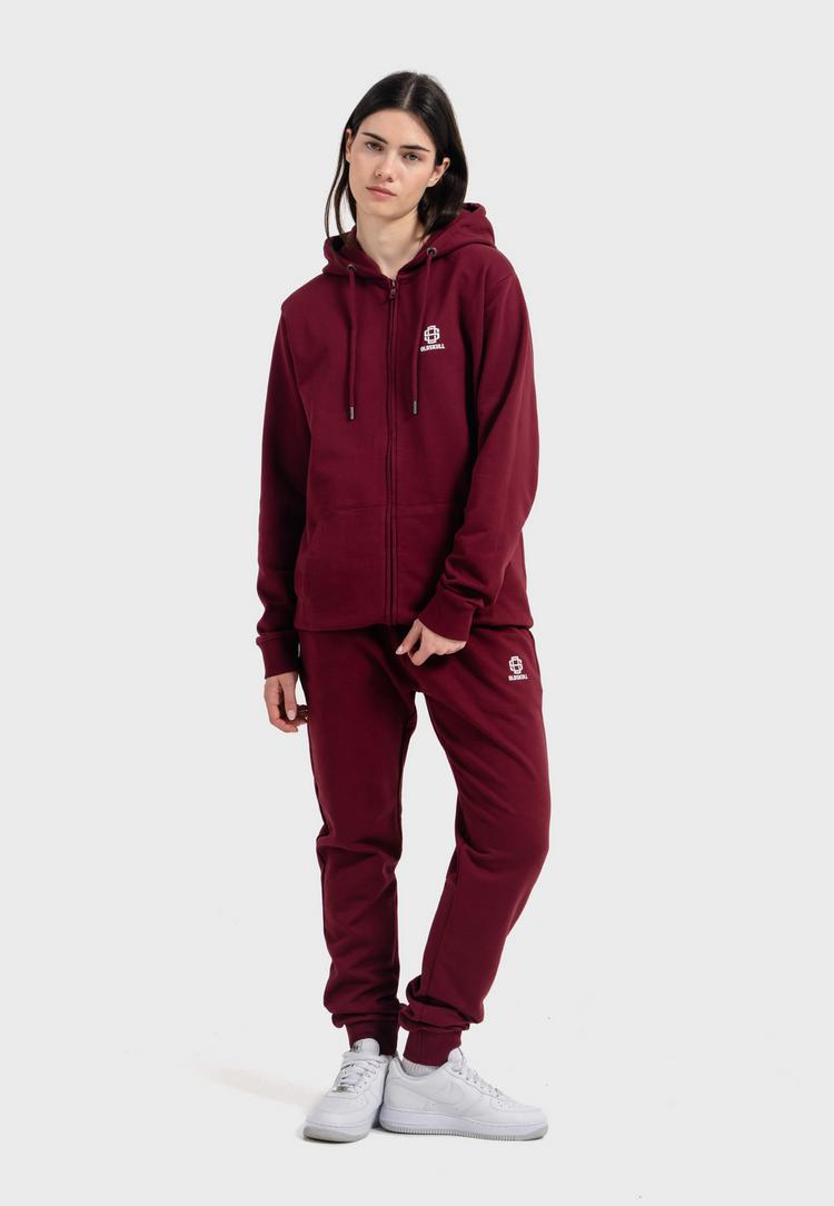 OLDSKULL OLDSKULL Basic Oldskull 25 Logo Sweatjacke - Burgundy - 3 | SportScheck