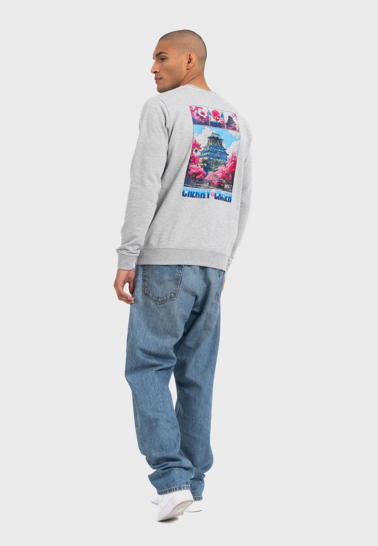 OLDSKULL OLDSKULL Retro Cherry Chaser Logo Graphic Sweatshirt Herren - Heather Grey - 0 | SportScheck