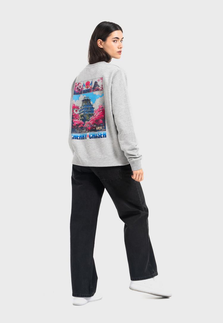 OLDSKULL OLDSKULL Retro Cherry Chaser Logo Graphic Sweatshirt Herren - Heather Grey - 1 | SportScheck