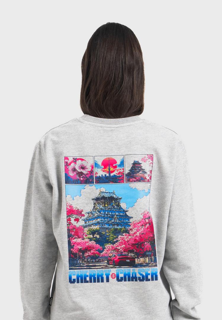OLDSKULL OLDSKULL Retro Cherry Chaser Logo Graphic Sweatshirt Herren - Heather Grey - 1 | SportScheck