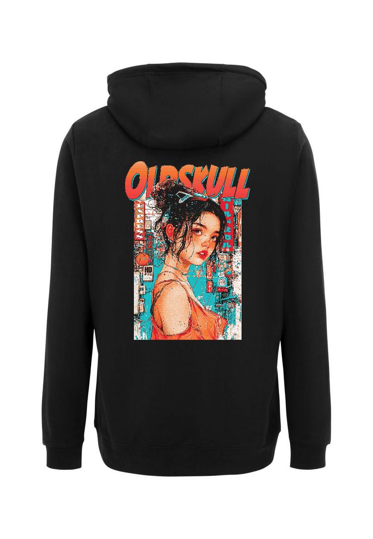 OLDSKULL OLDSKULL Retro Pixel Lady Logo Graphic Hoodie Herren - Black - 0 | SportScheck