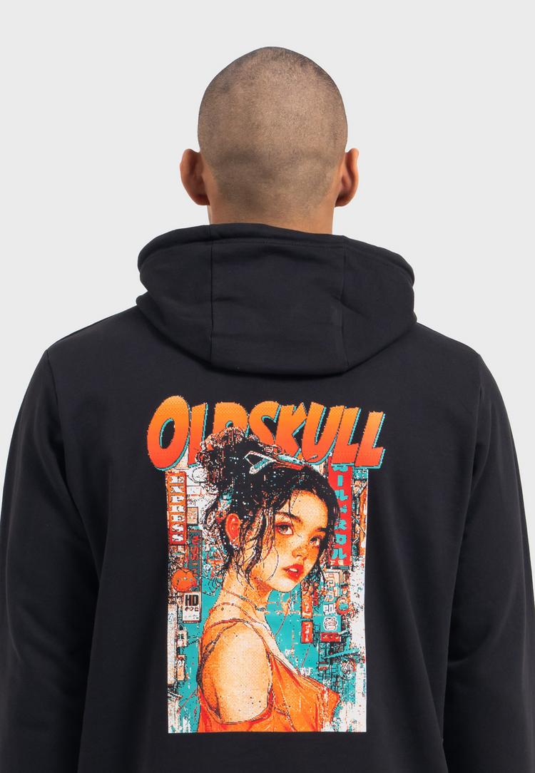 OLDSKULL OLDSKULL Retro Pixel Lady Logo Graphic Hoodie Herren - Black - 0 | SportScheck