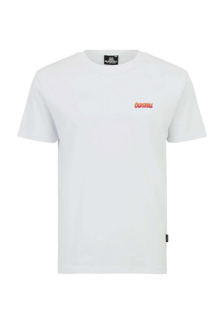 OLDSKULL OLDSKULL Retro Pixel Lady Logo Printshirt - White - 0 | SportScheck