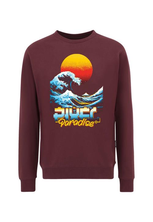 OLDSKULL Retro Pixel Wave Logo Graphic Sweatshirt