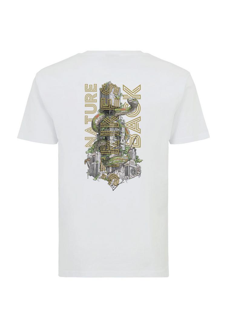 OLDSKULL OLDSKULL Wrldvibe Nature Strikes Back Graphic Printshirt Herren - White - 0 | SportScheck