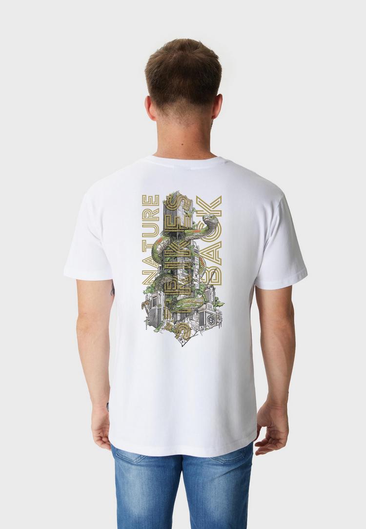 OLDSKULL OLDSKULL Wrldvibe Nature Strikes Back Graphic Printshirt Herren - White - 0 | SportScheck