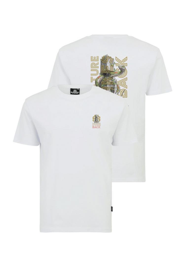 OLDSKULL OLDSKULL Wrldvibe Nature Strikes Back Graphic Printshirt Herren - White - 0 | SportScheck
