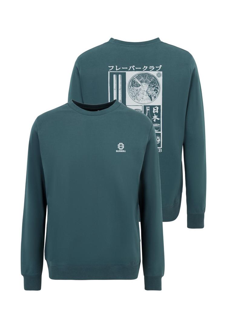 OLDSKULL OLDSKULL Asian Flavour Club Umami Sweatshirt Herren - Dark Green - 0 | SportScheck