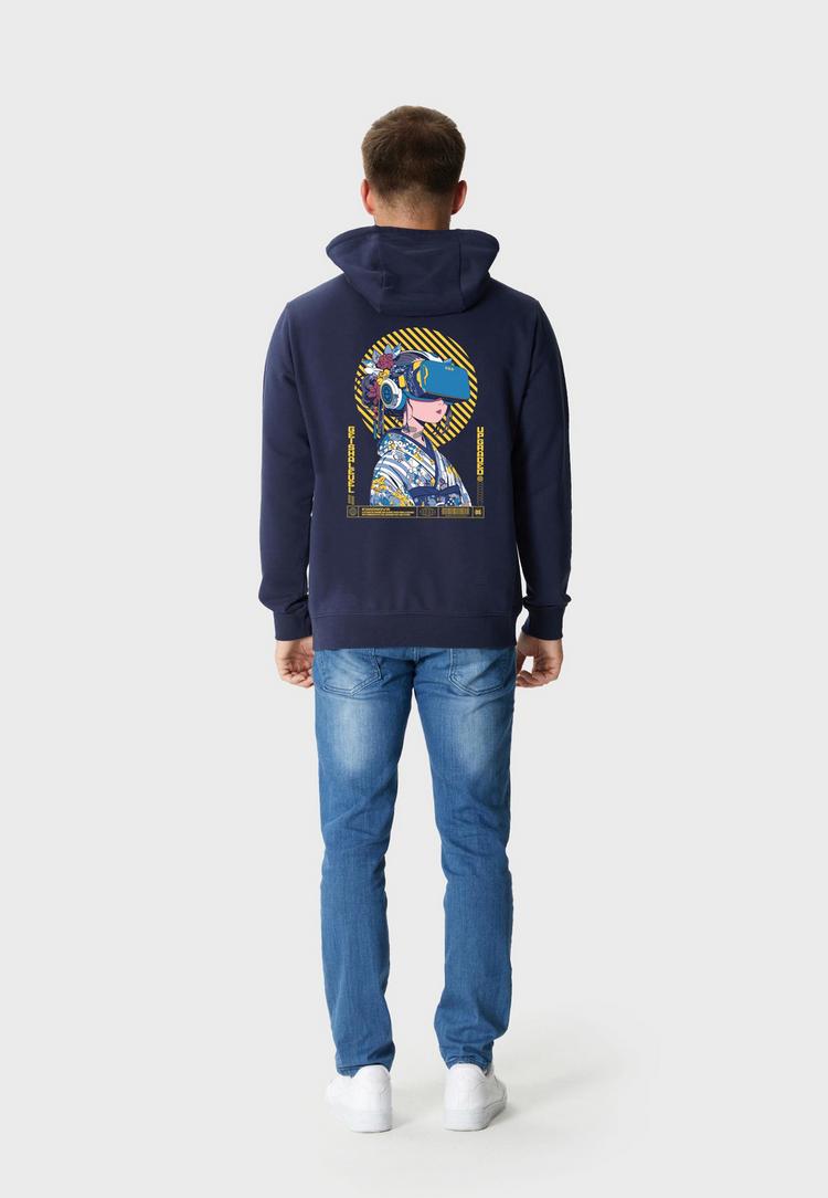 OLDSKULL OLDSKULL Asian Virtual Logo Graphic Sweatjacke Herren - Navy Blue - 1 | SportScheck