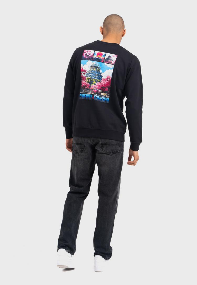 OLDSKULL OLDSKULL Retro Cherry Chaser Logo Graphic Sweatshirt Herren - Black - 0 | SportScheck