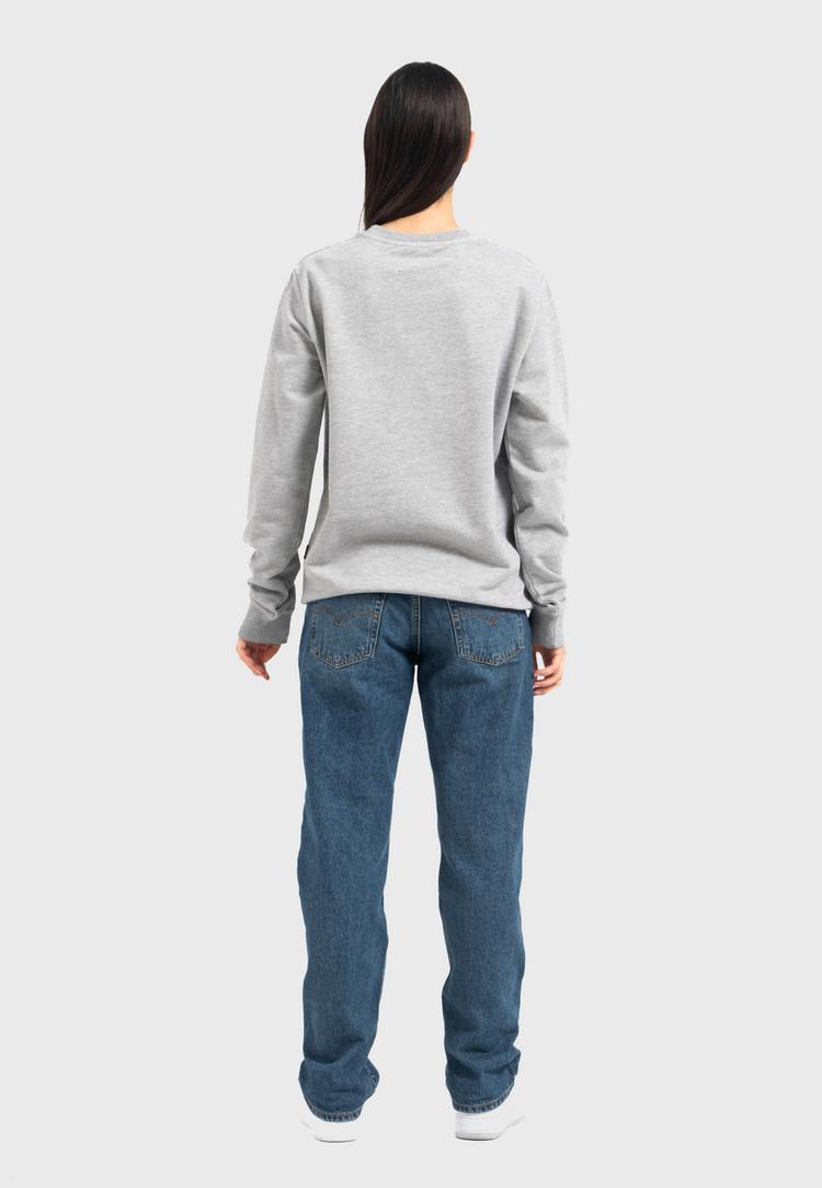 OLDSKULL OLDSKULL Retro Pixel Wave Logo Graphic Sweatshirt - Heather Grey - 5 | SportScheck