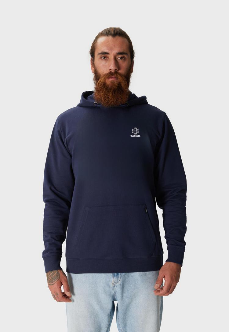 OLDSKULL OLDSKULL Basic Oldskull 25 Logo Hoodie - Navy Blue - 4 | SportScheck
